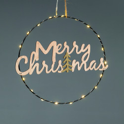 ^HANGING MERRY CHRISTMAS TREE 20 MINI LED ΘΕΡΜΟ ΛΑΜΠ ΜΠΑΤ 2*CR2032 (ΣΥΜΠΕΡ) IP20 ΔΙΑΜ:26cm 30cm ΚΑΛ^  -X062019260